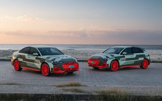 Imagini cu noul Audi S3 facelift: motorul dezvoltă 333 de cai putere
