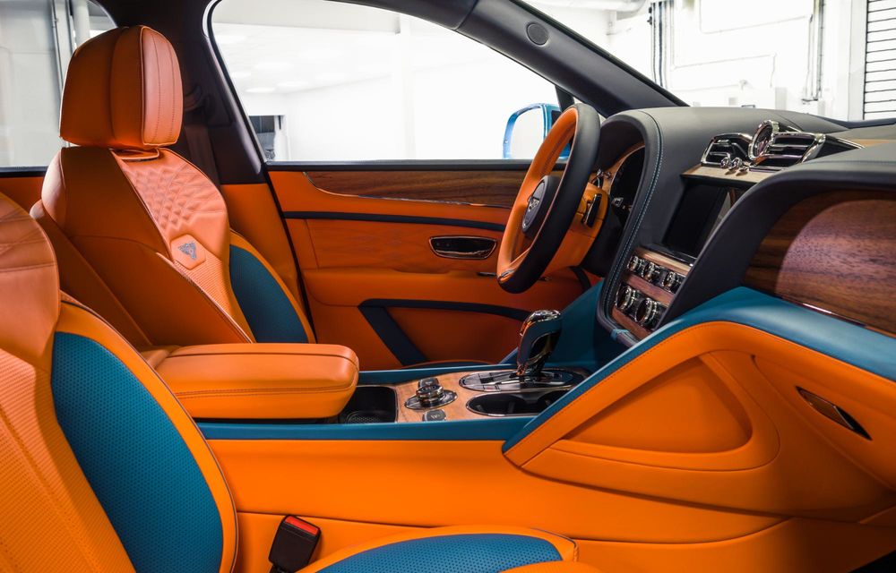 Exemplar unicat Bentley Bentayga EWB Kingfisher: temă exterioară bicoloră - Poza 4