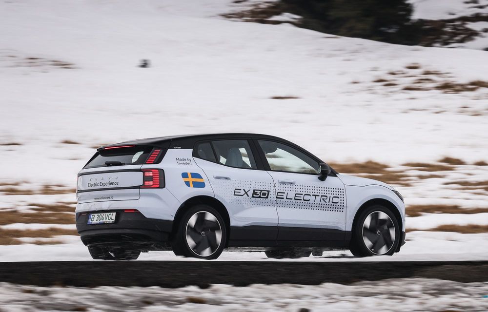 Dublu Impact: Am testat gemenii Volvo EX30 la înălțime, în condiții dure de iarnă - Poza 39