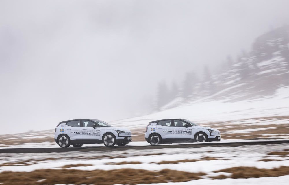 Dublu Impact: Am testat gemenii Volvo EX30 la înălțime, în condiții dure de iarnă - Poza 12
