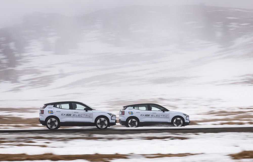 Dublu Impact: Am testat gemenii Volvo EX30 la înălțime, în condiții dure de iarnă - Poza 14