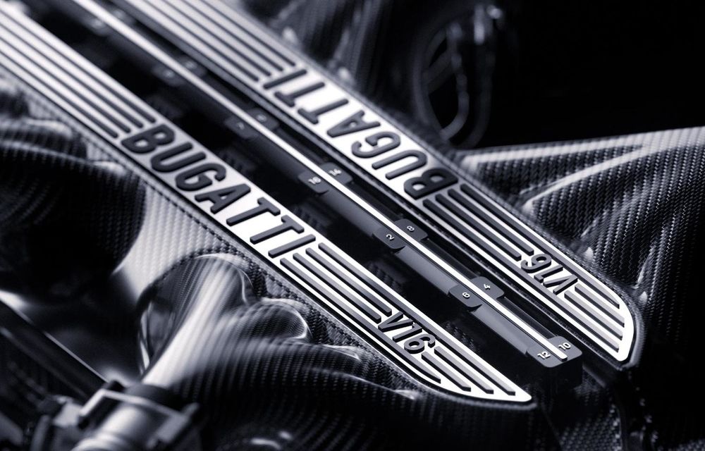 Bugatti confirmă: succesorul motorului W16 va fi un V16 hibrid - Poza 1