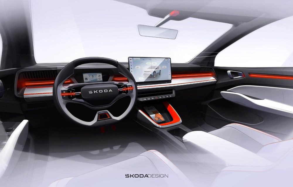 Noua Skoda Epiq: conceptul anunță un viitor crossover electric de 25.000 de euro - Poza 11