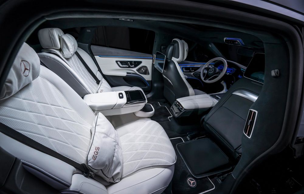 Noul Mercedes-Benz EQS facelift: grilă nouă și autonomie mai mare cu 82 de kilometri - Poza 36