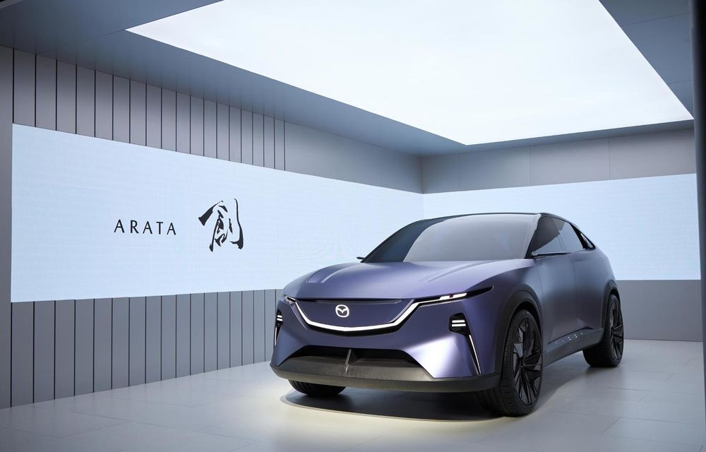 Noua Mazda Arata este un concept care anunță un viitor SUV electric pentru China - Poza 1