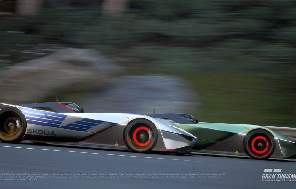 Noua Skoda Vision Gran Turismo, un concept exotic creat pentru Gran Turismo 7 - Poza 12