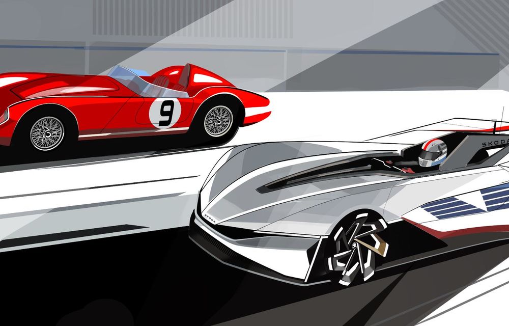 Noua Skoda Vision Gran Turismo, un concept exotic creat pentru Gran Turismo 7 - Poza 13