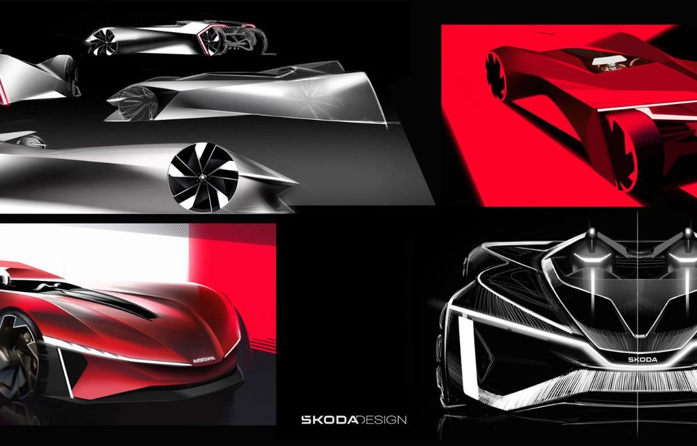 Noua Skoda Vision Gran Turismo, un concept exotic creat pentru Gran Turismo 7 - Poza 22