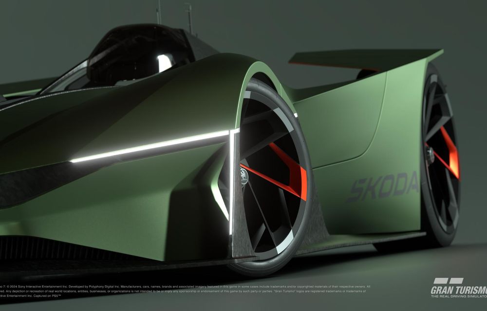 Noua Skoda Vision Gran Turismo, un concept exotic creat pentru Gran Turismo 7 - Poza 4