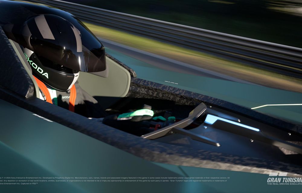 Noua Skoda Vision Gran Turismo, un concept exotic creat pentru Gran Turismo 7 - Poza 19