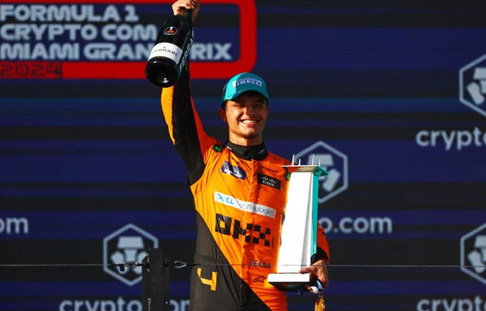Formula 1: Lando Norris obține prima victorie din carieră la Miami! Verstappen și Leclerc, pe podium - Poza 1