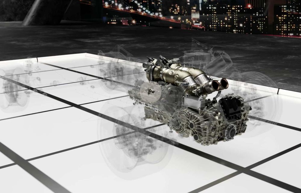 Imagini noi cu motorul succesorului lui Lamborghini Huracan: V8 hibrid de 800 CP - Poza 7