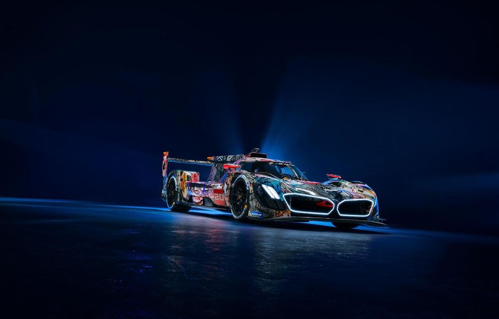 Noul BMW M Hybrid Art Car: prototipul de anduranță va concura la Le Mans cu noua grafică - Poza 1