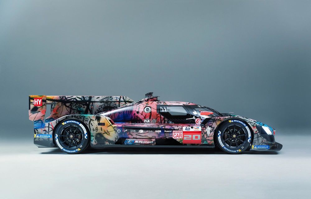 Noul BMW M Hybrid Art Car: prototipul de anduranță va concura la Le Mans cu noua grafică - Poza 17