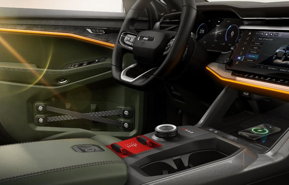 Noul concept Jeep Wagoneer S Trailhawk anunță o viitoare versiune de teren a SUV-ului electric - Poza 12