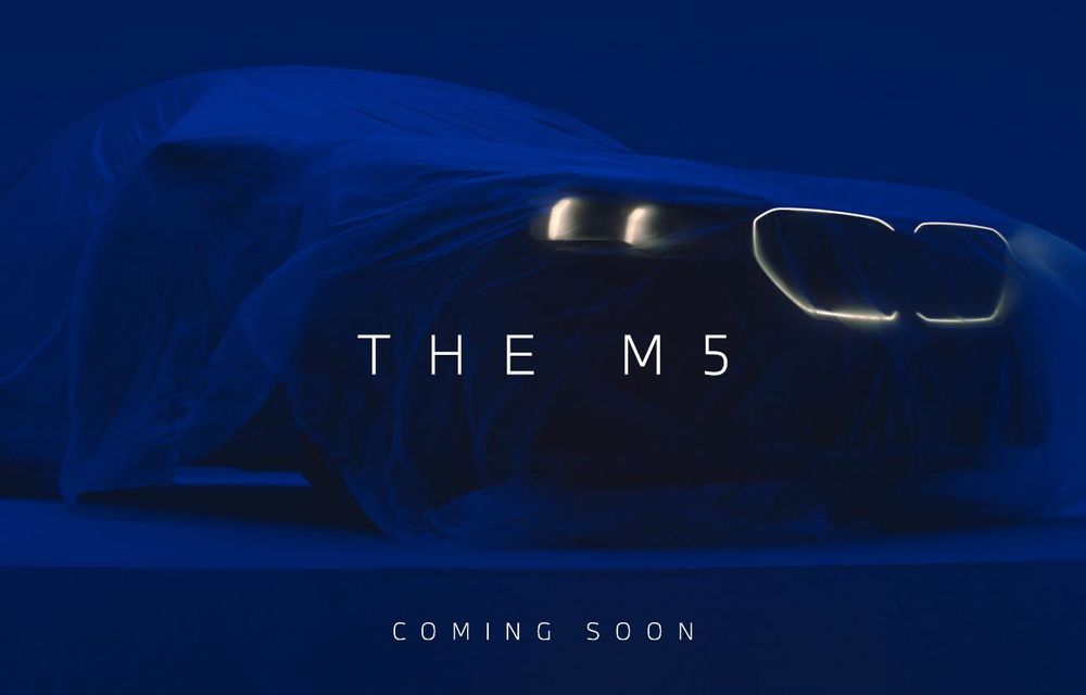 Imagine nouă cu viitorul BMW M5: va avea grilă dublă iluminată - Poza 2