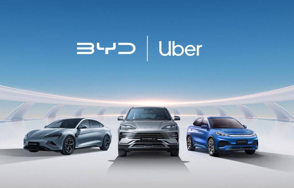 Uber va introduce pe platforma sa 100.000 de mașini electrice BYD - Poza 1