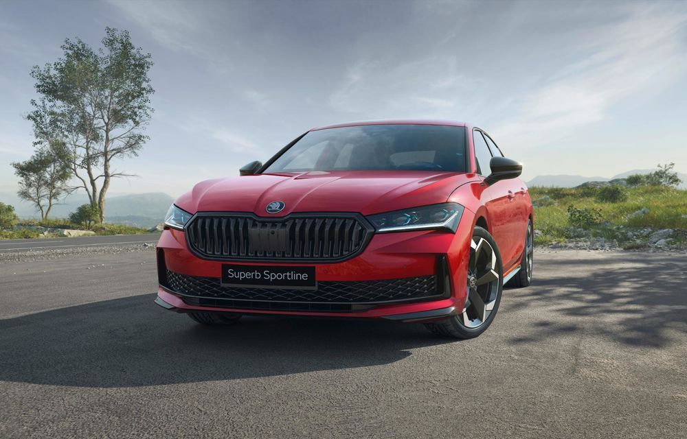 Noua Skoda Superb Sportline: jante de 19 inch și gardă la sol coborâtă cu 15 milimetri - Poza 2