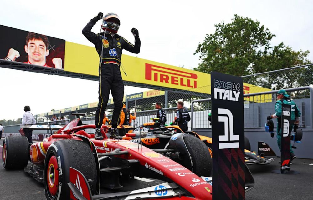 Formula 1: Charles Leclerc, victorie senzațională la Monza! McLaren pierde cursa după o strategie neinspirată - Poza 1