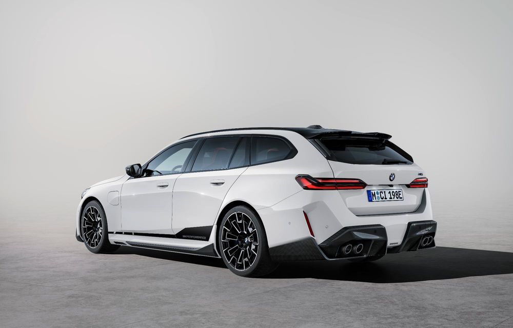 Pachet M Performance Parts pentru noul BMW M5 Touring: elemente aerodinamice din fibră de carbon - Poza 6