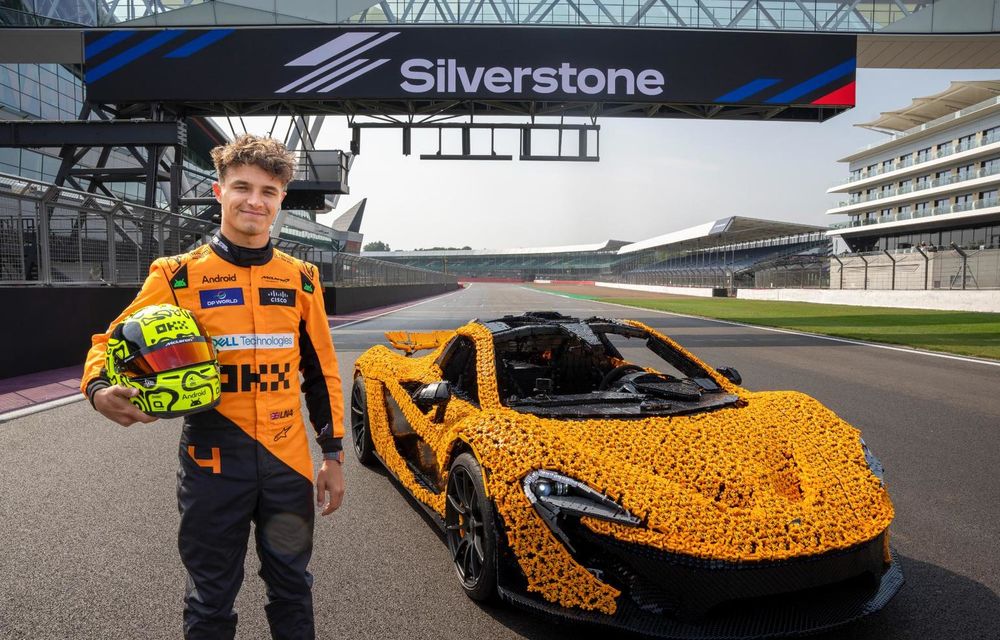 VIDEO: Lando Norris, la volanul unui McLaren P1 construit din Lego - Poza 1