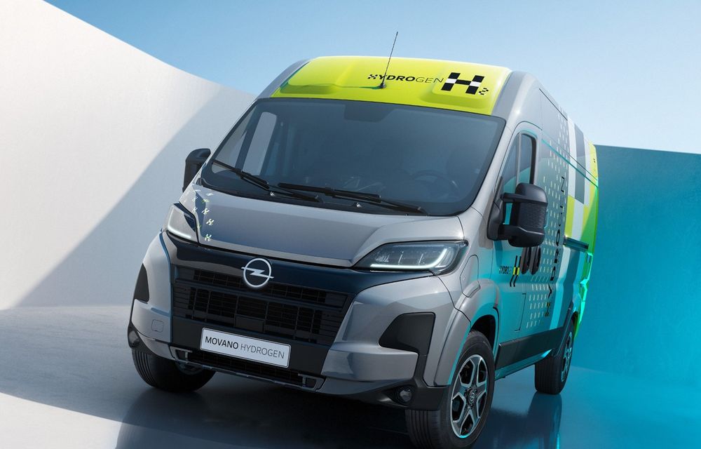 Opel Movano, acum și în versiune alimentată cu hidrogen: peste 500 km autonomie - Poza 1