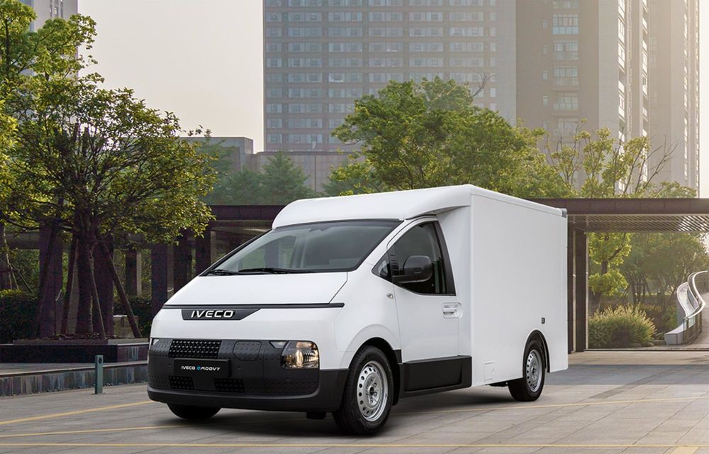 Acesta este noul Iveco eMoovy: utilitară electrică bazată pe Hyundai Staria - Poza 2