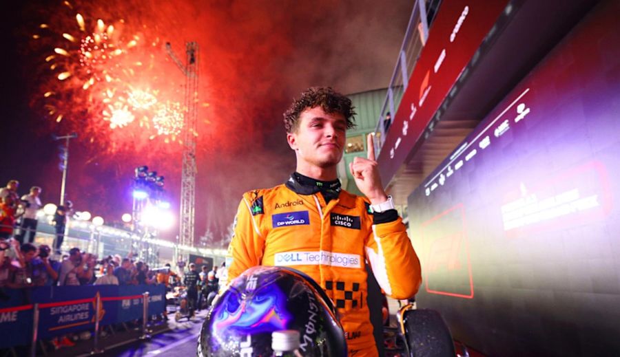 F1: Lando Norris, victorie zdrobitoare în Singapore. Max Verstappen termină pe locul 2