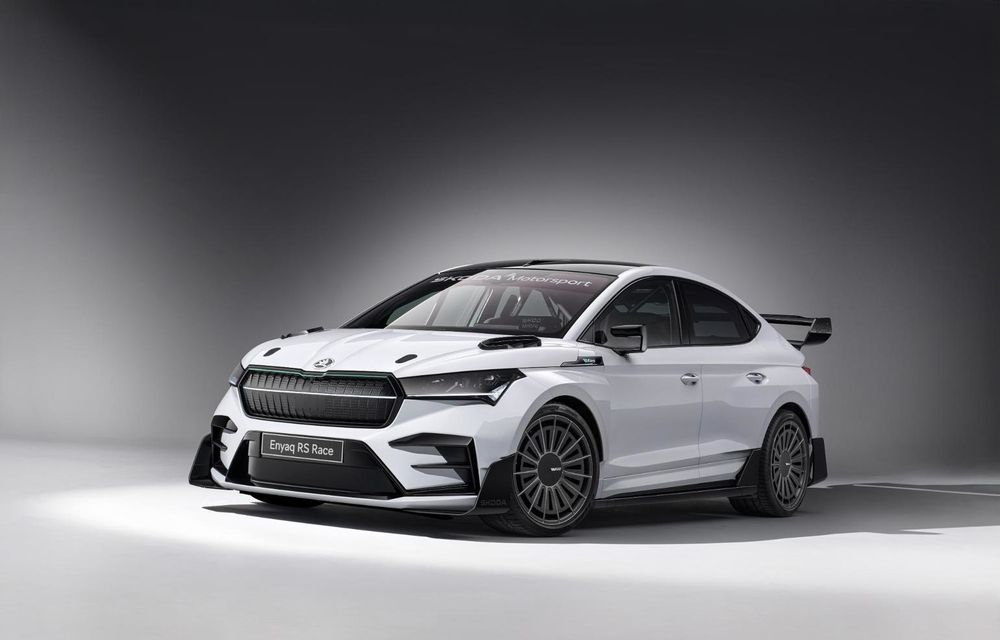 Noul concept Skoda Enyaq RS Race, o mașină de curse construită din materiale ecologice - Poza 1