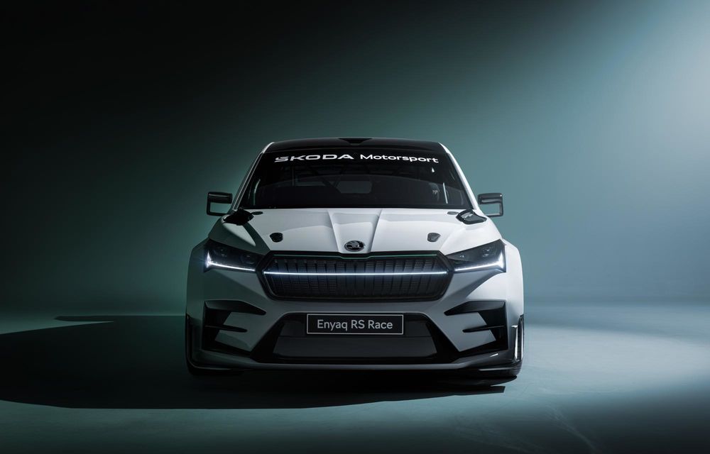 Noul concept Skoda Enyaq RS Race, o mașină de curse construită din materiale ecologice - Poza 2