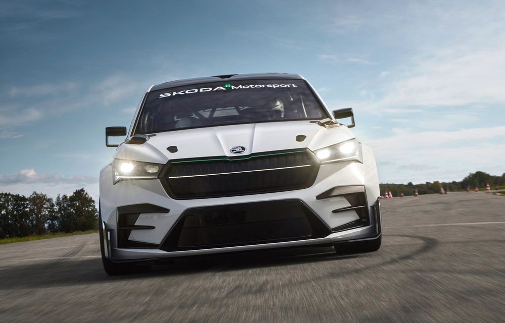 Noul concept Skoda Enyaq RS Race, o mașină de curse construită din materiale ecologice - Poza 7