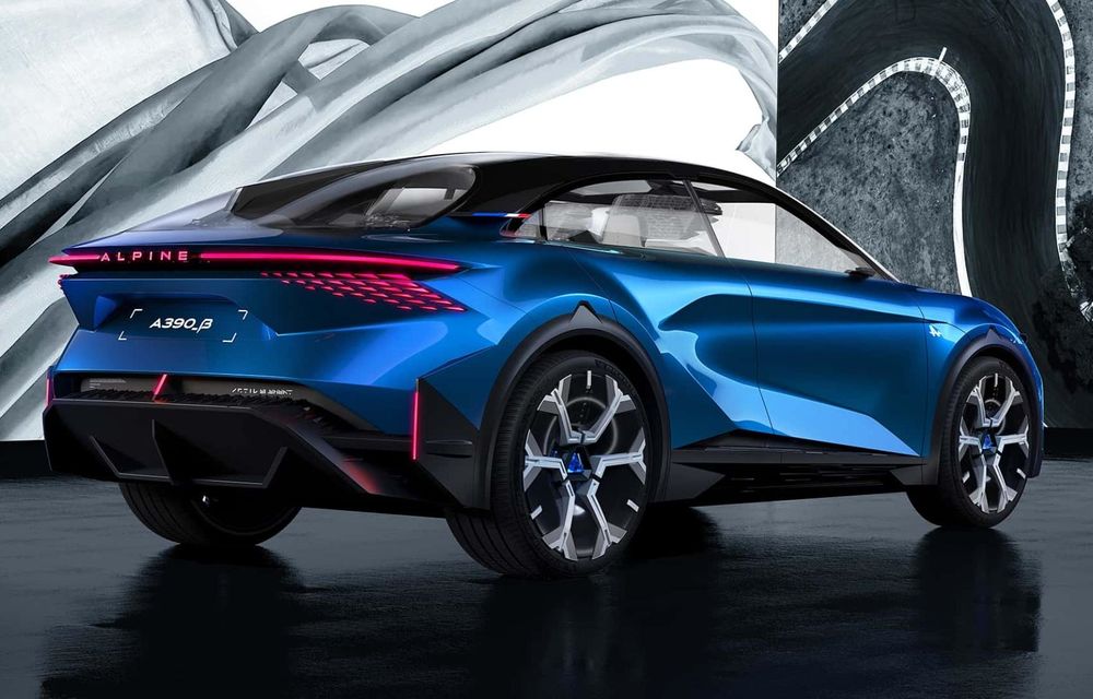 Noul concept Alpine A390_β: SUV coupe cu 3 motoare electrice - Poza 2