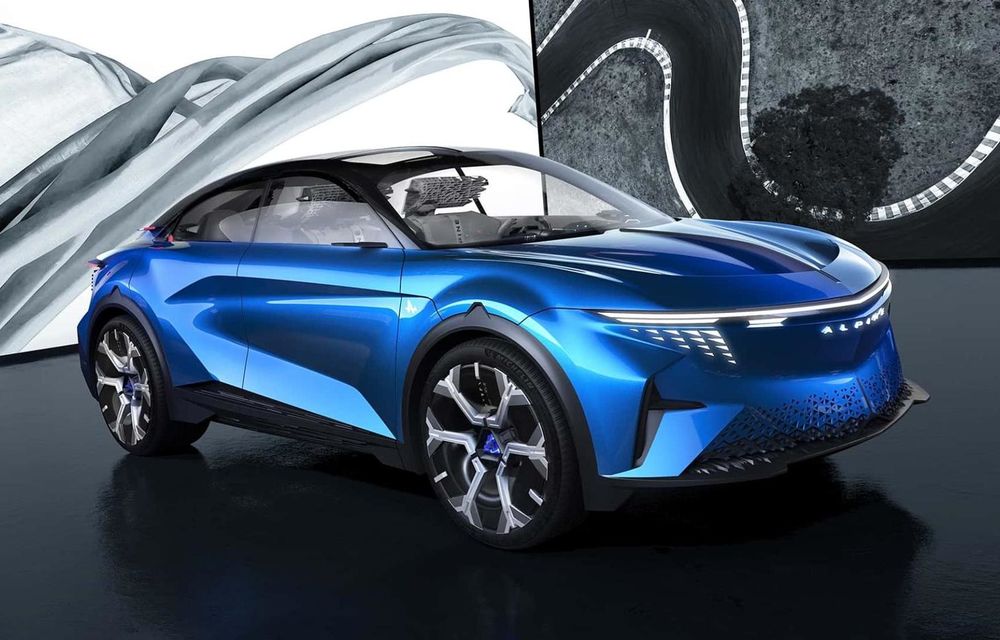 Noul concept Alpine A390_β: SUV coupe cu 3 motoare electrice - Poza 1