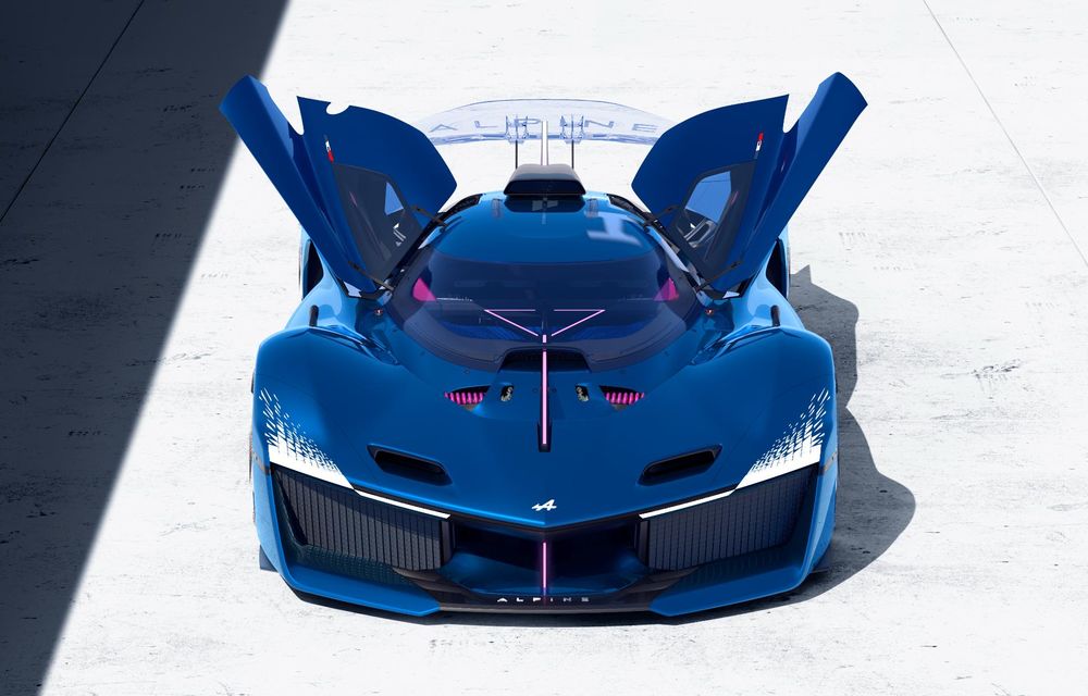 Noul concept Alpine Alpenglow Hy6: supercar cu motor V6 alimentat cu hidrogen - Poza 4