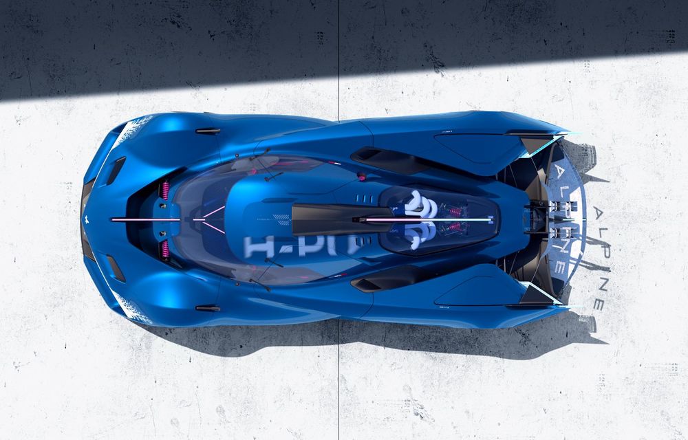 Noul concept Alpine Alpenglow Hy6: supercar cu motor V6 alimentat cu hidrogen - Poza 10