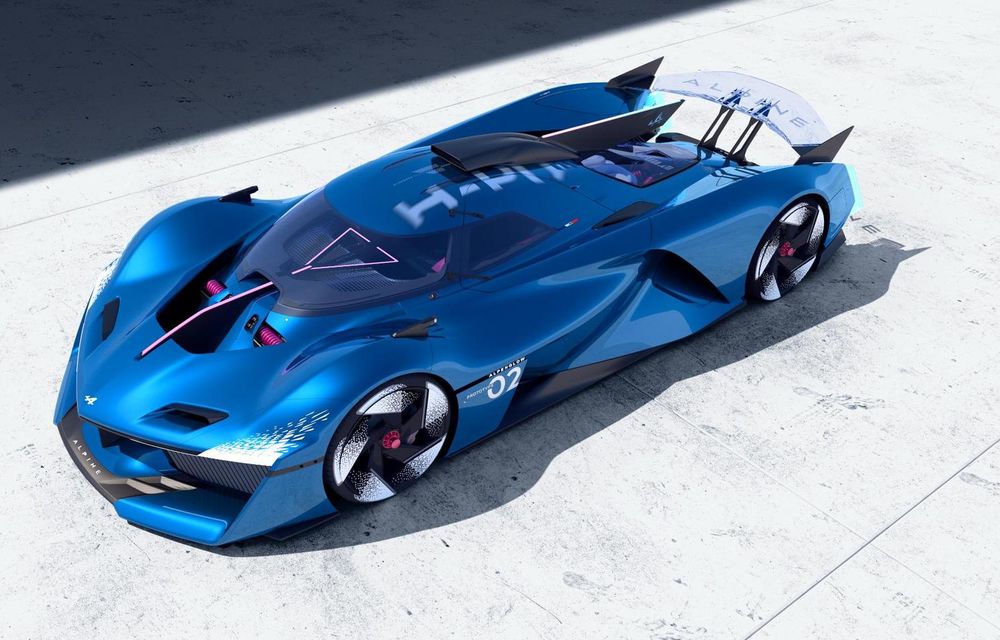 Noul concept Alpine Alpenglow Hy6: supercar cu motor V6 alimentat cu hidrogen - Poza 1