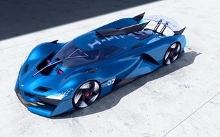 Noul concept Alpine Alpenglow Hy6: supercar cu motor V6 alimentat cu hidrogen