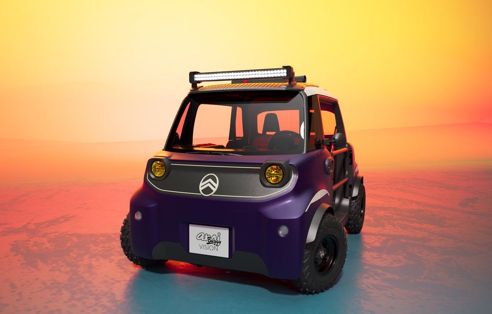 Citroen Ami, transformat într-un buggy de plajă electric - Poza 3