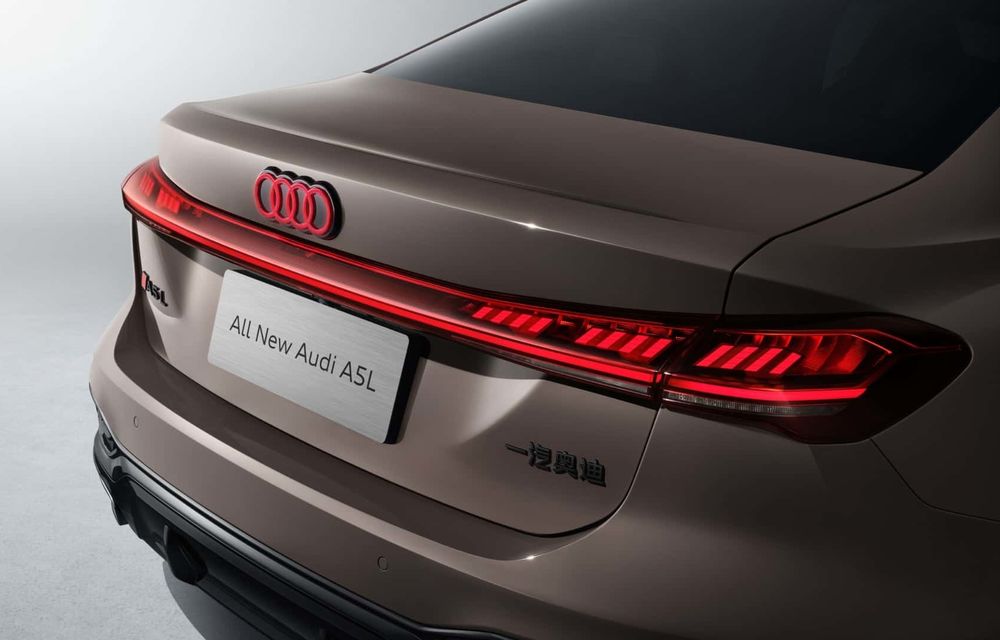 Noul Audi A5L debutează în China: ampatament lung și formă de sedan clasic - Poza 9