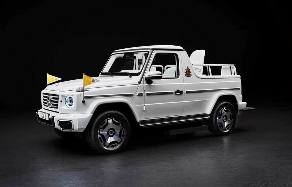 Noul Papamobil este un Mercedes-Benz Clasa G electric - Poza 1