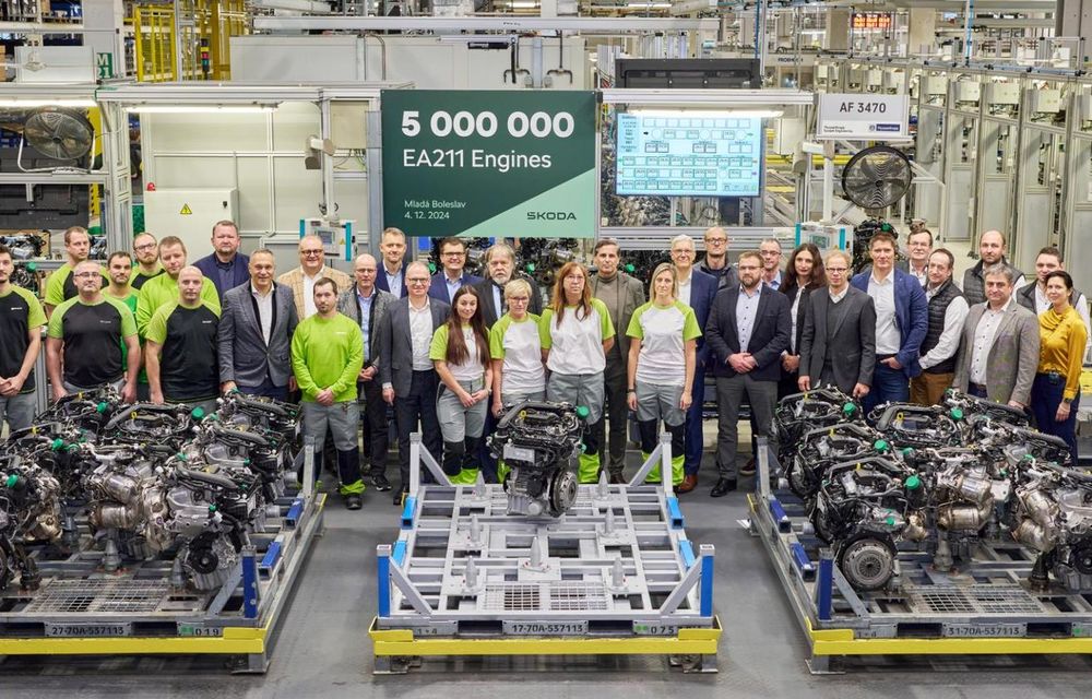 Skoda: 5 milioane motoare Volkswagen EA 211 produse în Cehia - Poza 1