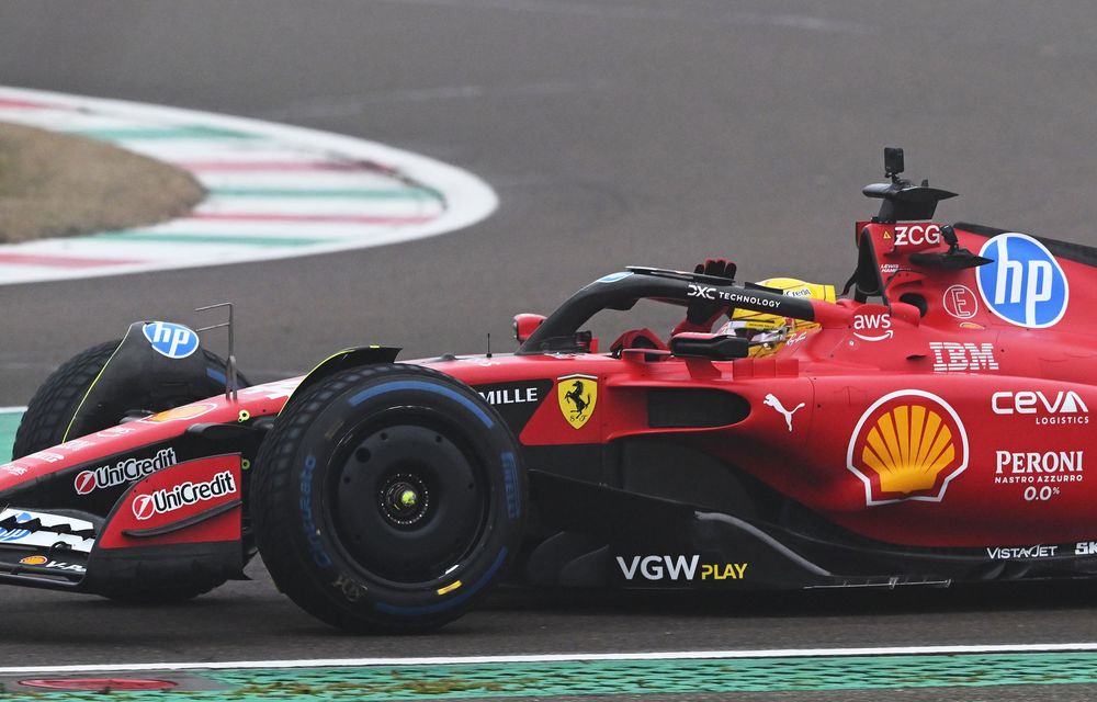 F1: Primele imagini cu Lewis Hamilton la volanul unui monopost Ferrari - Poza 6