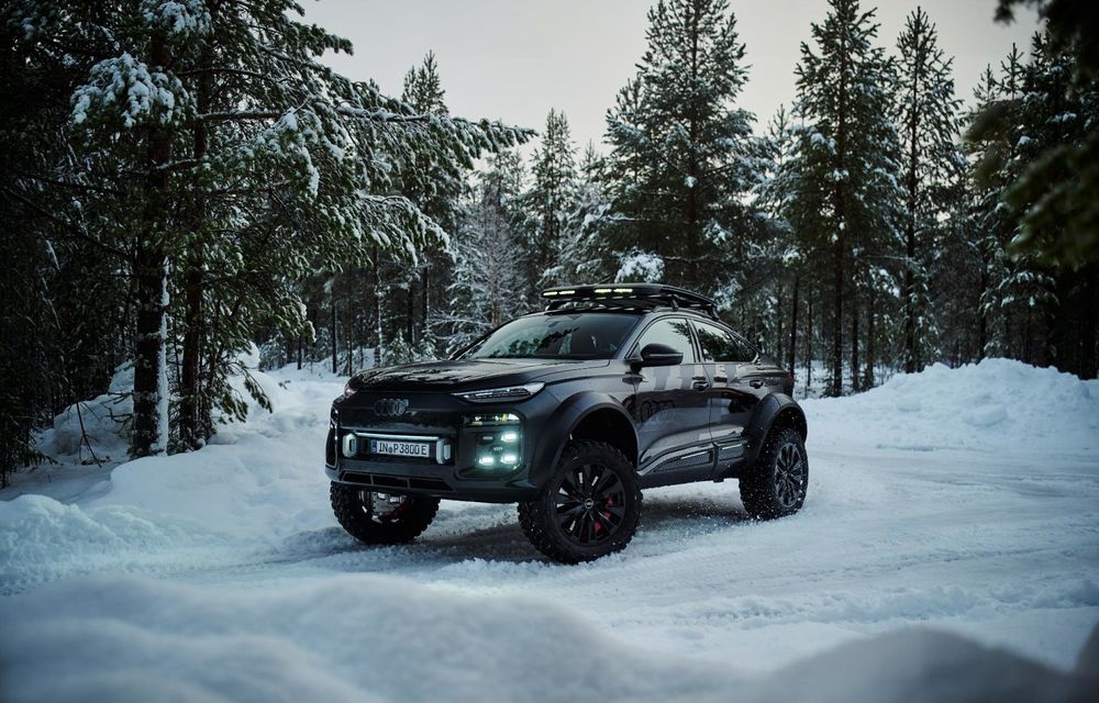 Spirit de aventură: Audi Q6 e-tron, transformat în mașină de teren - Poza 2