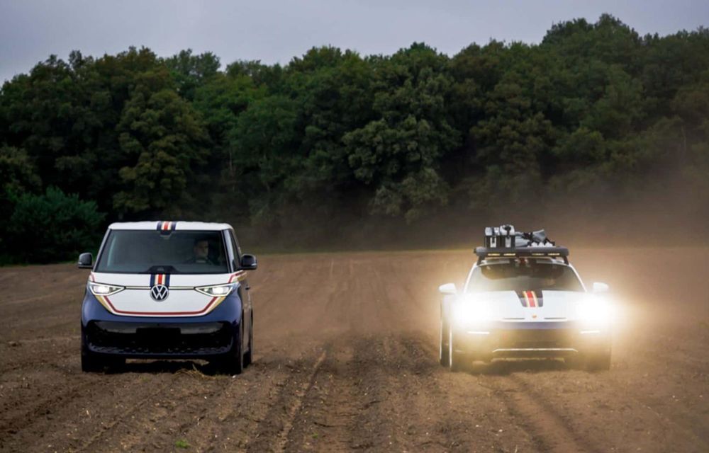 Volkswagen ID.Buzz, omagiu adus lui Porsche 911 Dakar - Poza 5