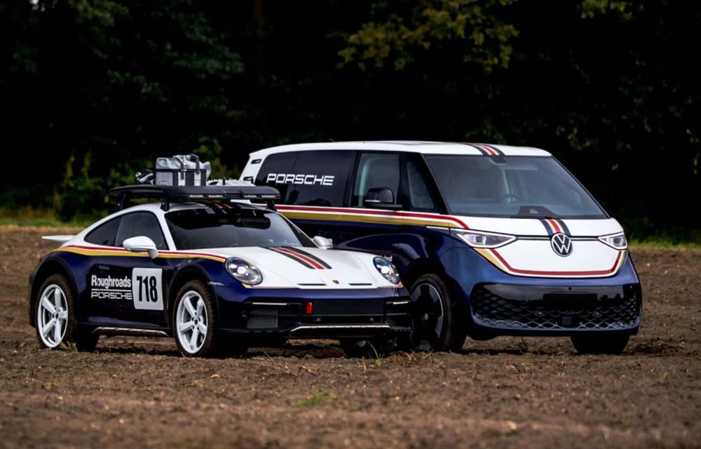 Volkswagen ID.Buzz, omagiu adus lui Porsche 911 Dakar - Poza 2