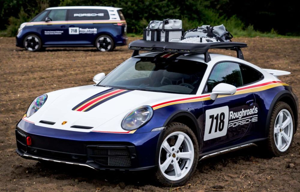 Volkswagen ID.Buzz, omagiu adus lui Porsche 911 Dakar - Poza 8