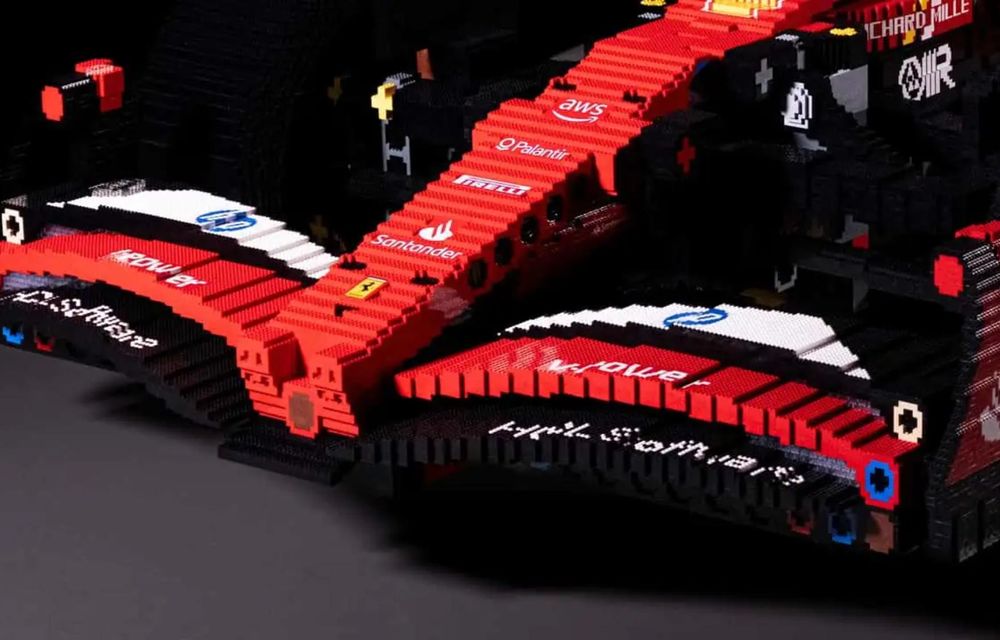 Lego a construit o replică la scară naturală a monopostului Ferrari de F1 - Poza 2