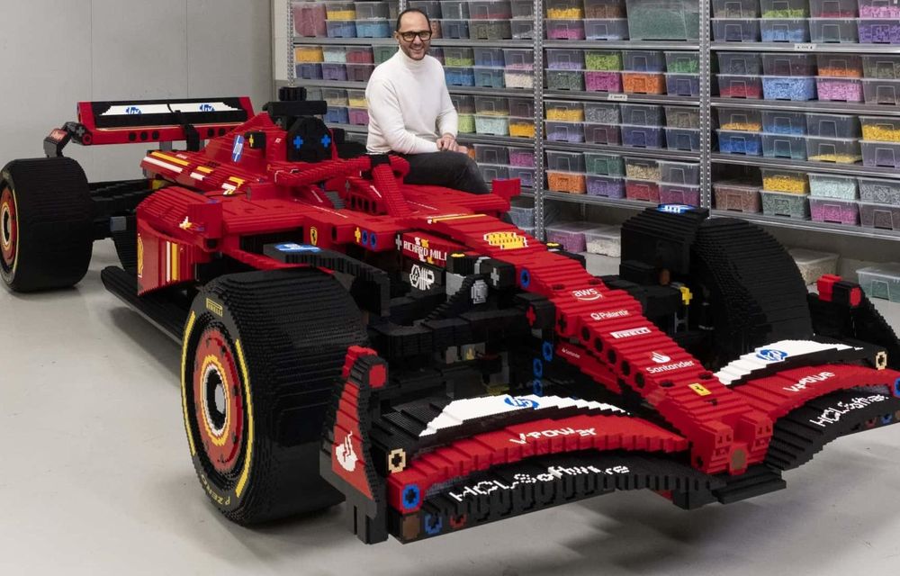 Lego a construit o replică la scară naturală a monopostului Ferrari de F1 - Poza 3