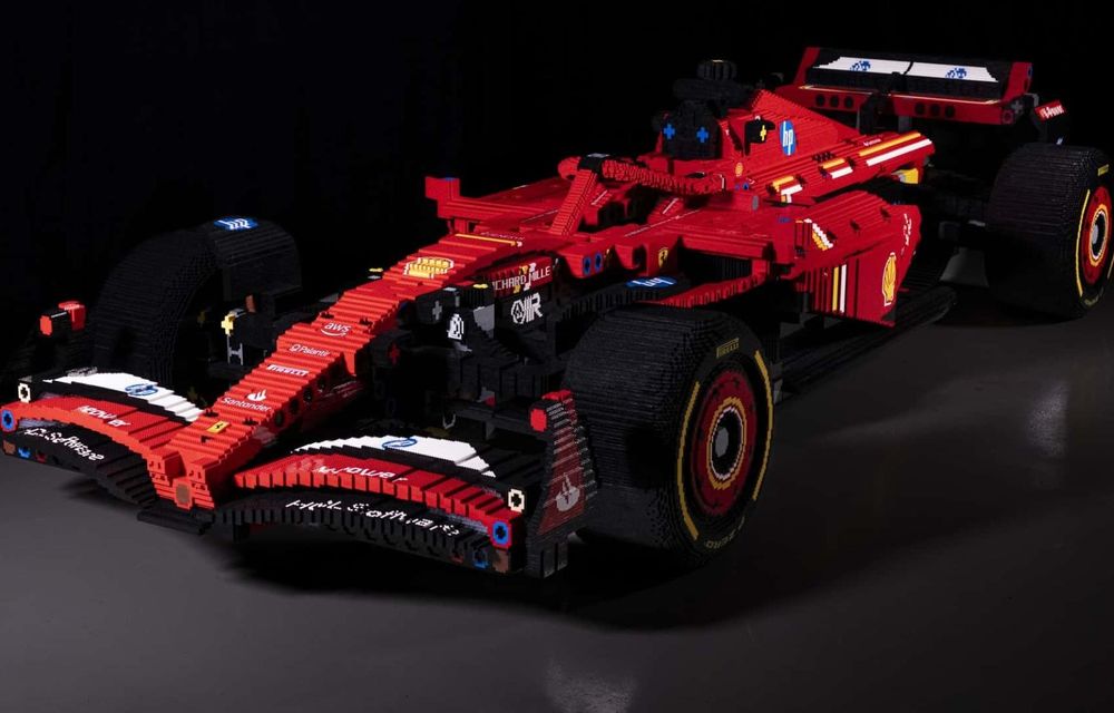 Lego a construit o replică la scară naturală a monopostului Ferrari de F1 - Poza 4