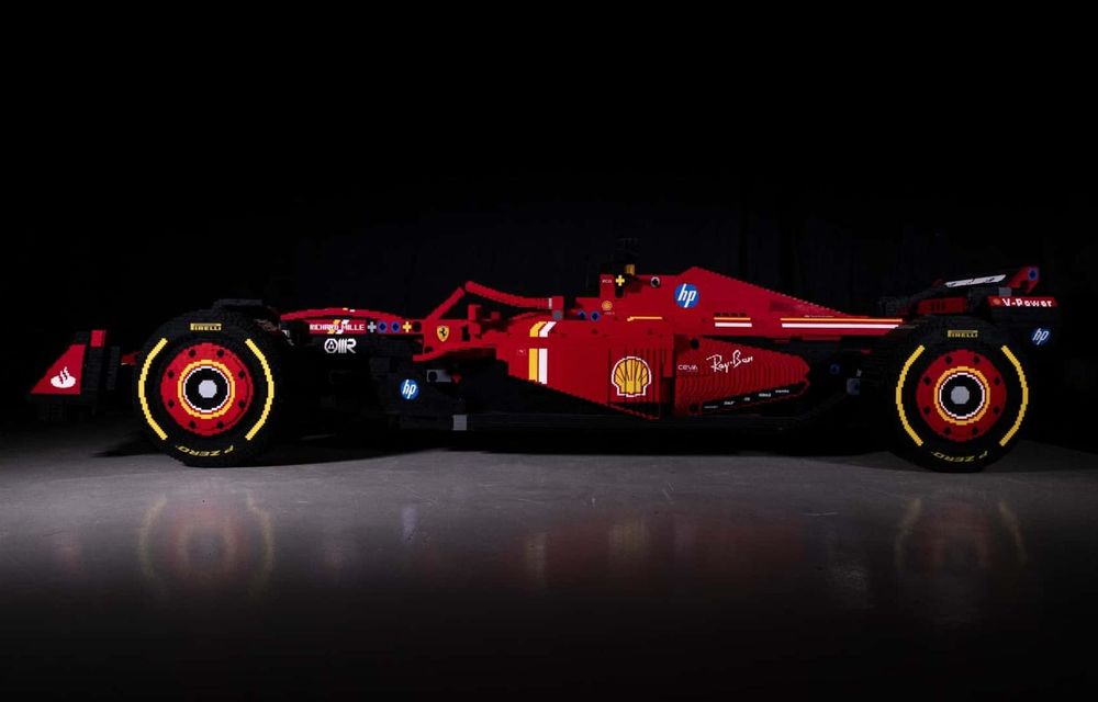 Lego a construit o replică la scară naturală a monopostului Ferrari de F1 - Poza 5